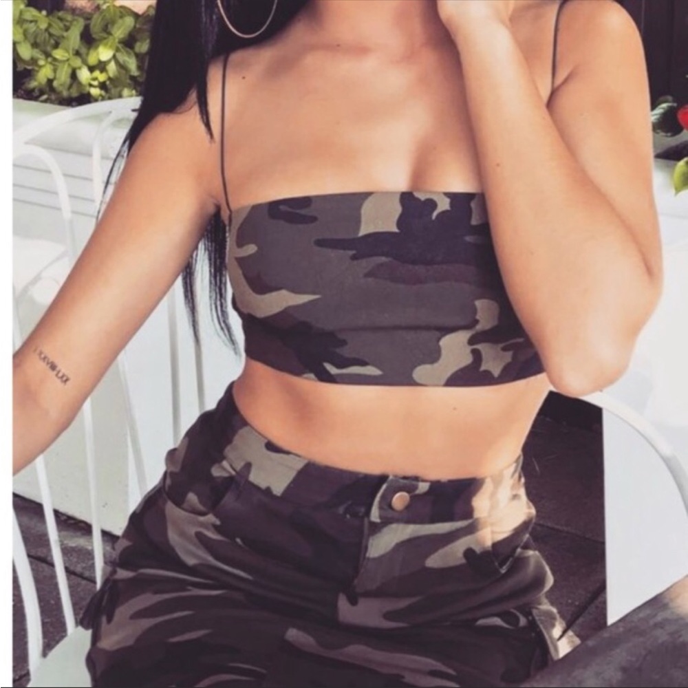 Meshki Camo Top